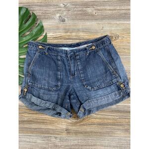 Tommy Hilfiger roll tab denim shorts